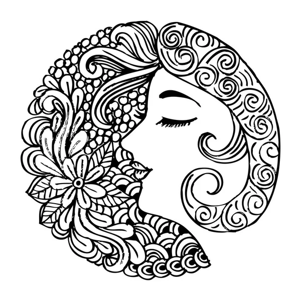 güzel bir kadın ile çiçek.