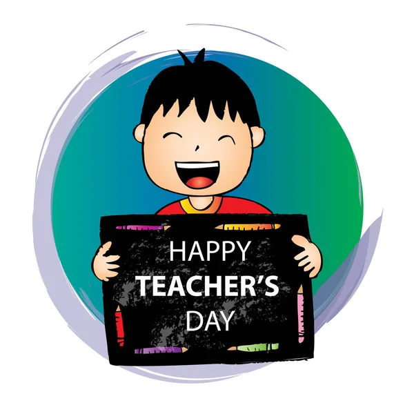Šťastná karta dne učitelů. — Stock fotografie