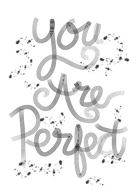 Yazı hat hakkını vardır mükemmel. Pozitif alıntı