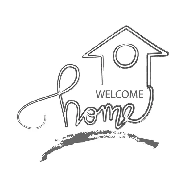 Benvenuto Home Card — Foto Stock