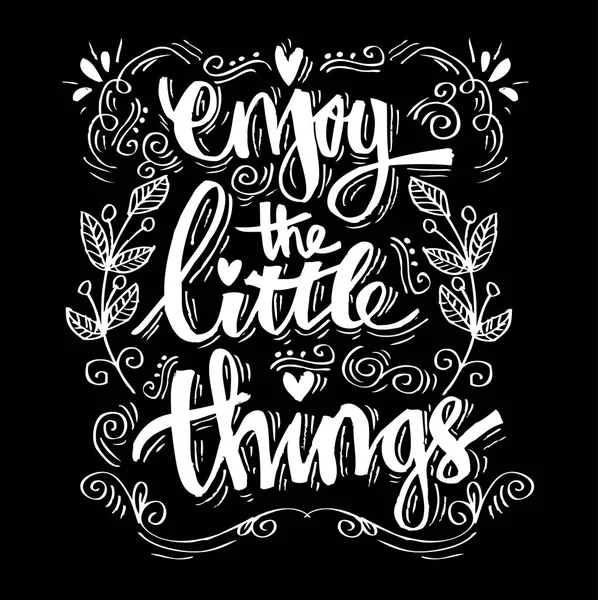 Enjoy the little things. quotes. — Stock Photo, Image