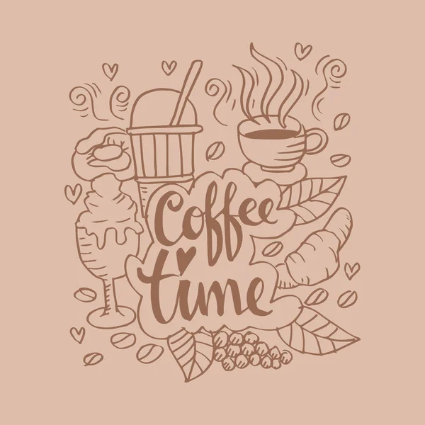 Doodle of coffee time