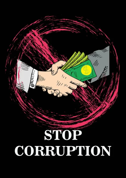 Stop Corruption concept design.