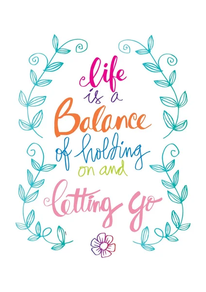 Life Balance Holding Letting — Stock Photo, Image