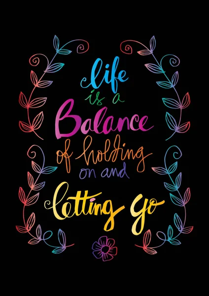 Life Balance Holding Letting — Stock Photo, Image
