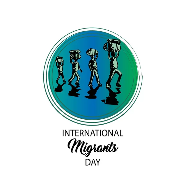 Día Internacional Del Migrante Concepto — Foto de Stock