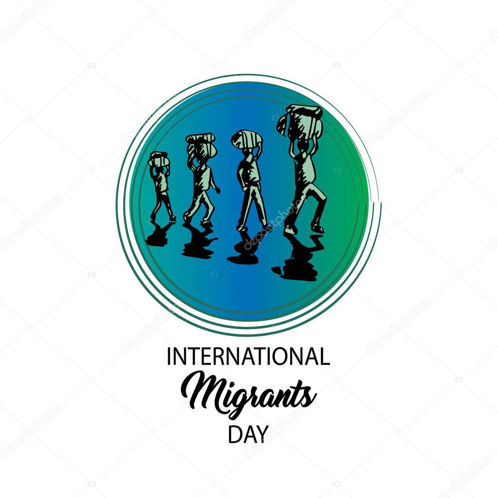 International Migrants Day, Concept.