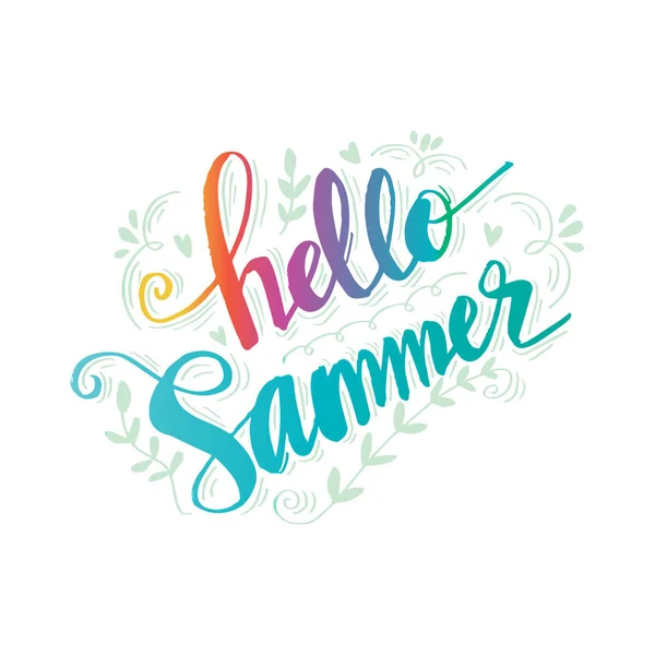 Merhaba Summer Yazı — Stok fotoğraf