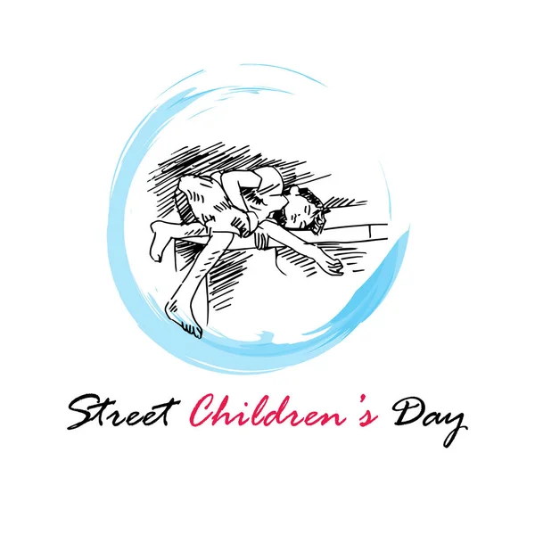 Konzept Für Straßenkinder — Stockfoto