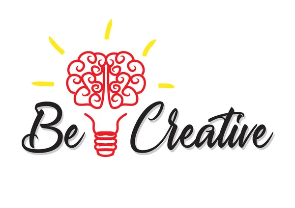 Seja Criativo Citação Motivacional — Fotografia de Stock