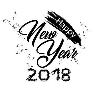 Mutlu yıllar tebrik kartı.