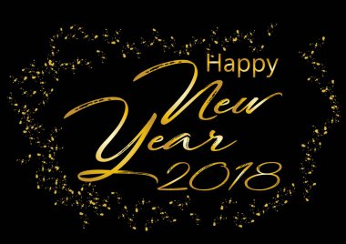 Mutlu yıllar tebrik kartı.