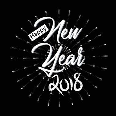 Mutlu yıllar tebrik kartı.