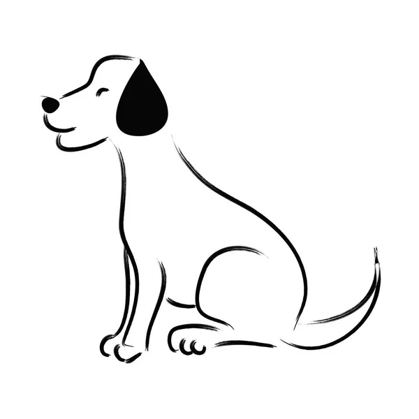 Esboçado Cão Labrador — Fotografia de Stock