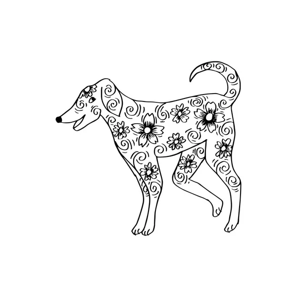 Estilo Decorativo Cão — Fotografia de Stock