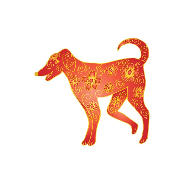 Decorative Style Dog — Stock Photo, Image