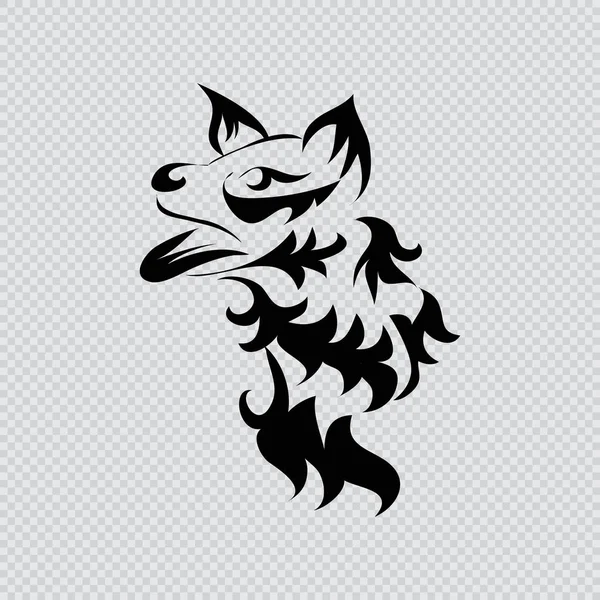 Silhouette dog,  Chinese Zodiac Sign.
