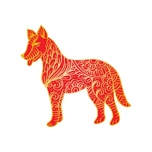 Zierhund Chinesisches Sternzeichen — Stockfoto