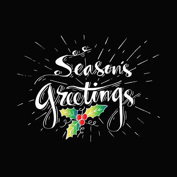 Season Greeting Hand Lettering — Stock Photo, Image