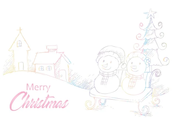 Merry Christmas Greeting Card — Stock Photo, Image