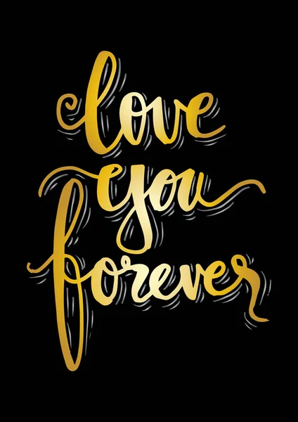 Hou Van Jou Forever Hand Belettering Offerte — Stockfoto