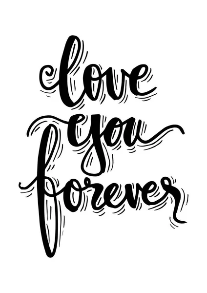 Hou Van Jou Forever Hand Belettering Offerte — Stockfoto