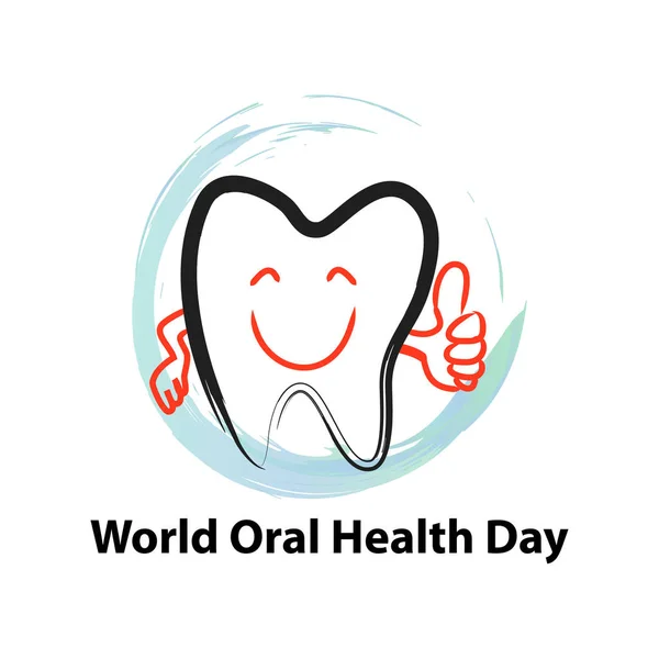 Conceito Dia Mundial Saúde Oral — Fotografia de Stock