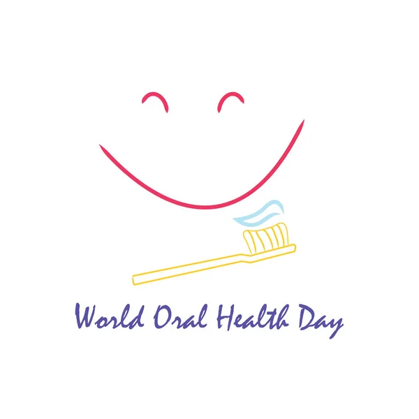 Światowy Dzień Zdrowia Jamy Ustnej Koncepcja — Zdjęcie stockowe