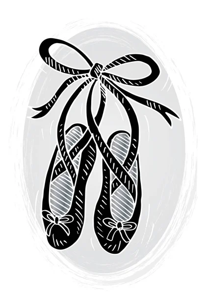 Doodle Zapatos Ballet — Foto de Stock