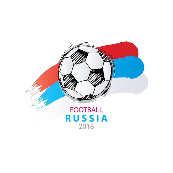 サッカー 2018年ロシア ポスター サッカー カップ — ストック写真