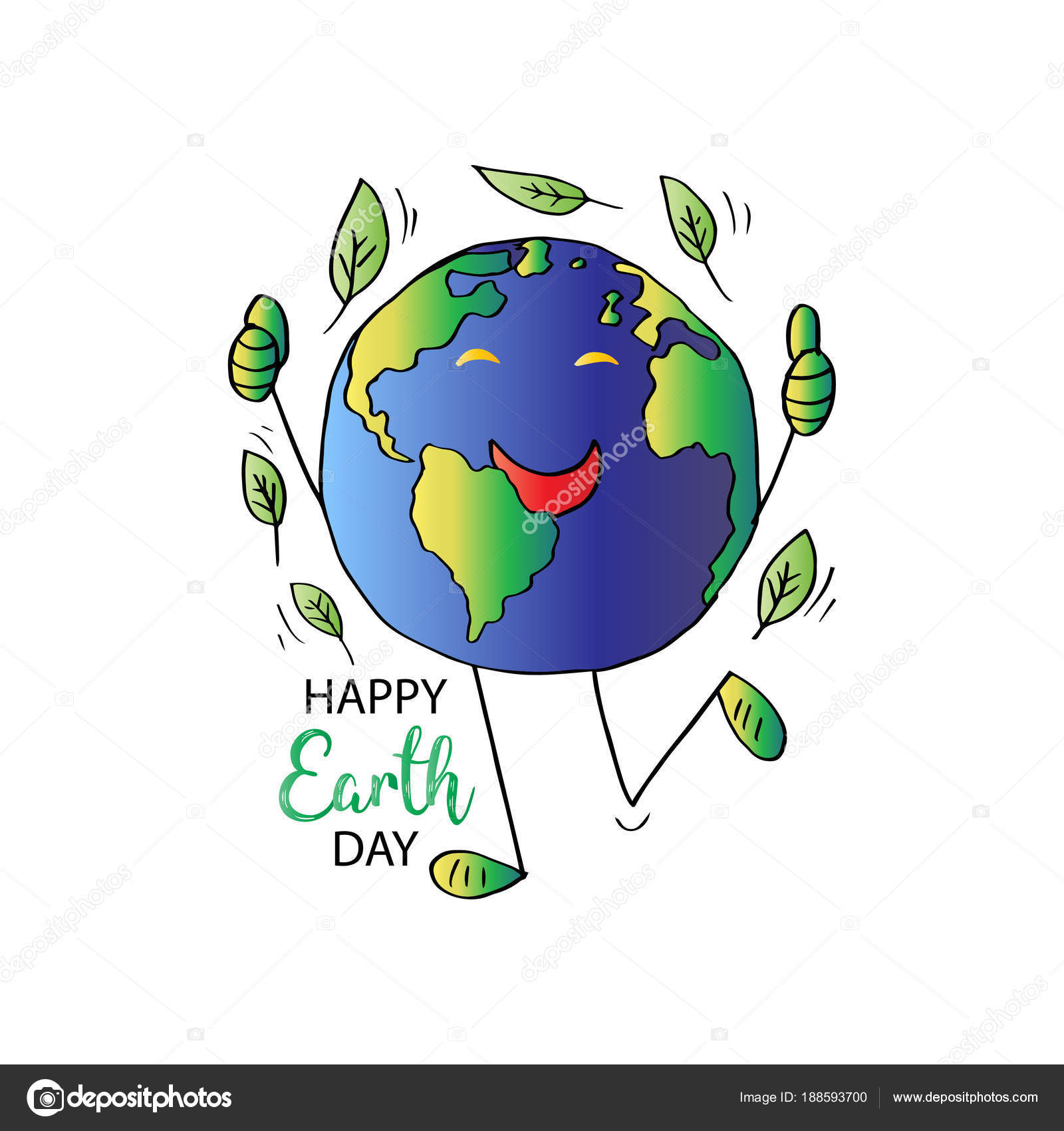 Earth Day Poster Design Stock Photo Image By C Handini 188593700