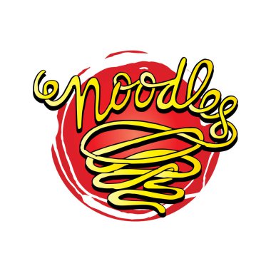 Doodle şehriye yazı. Logo tasarım.