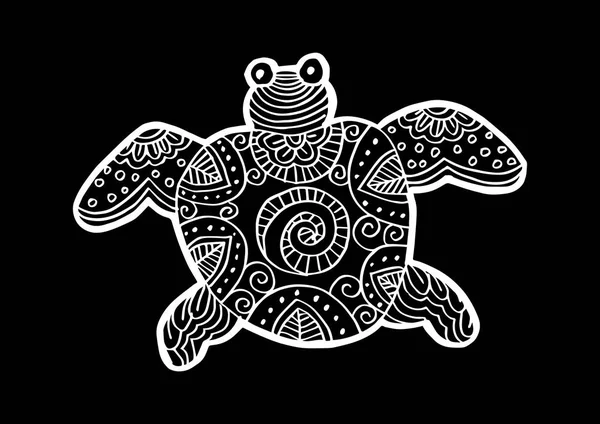 Drawing decorative of  turtle