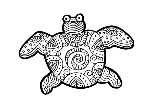 Kaplumbağa dekoratif çizim