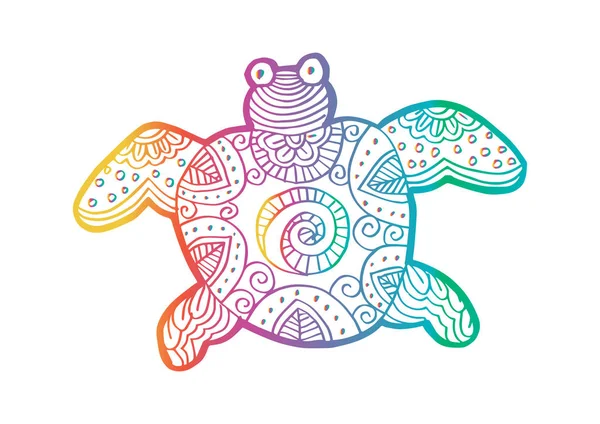 Drawing decorative of  turtle