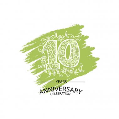10 yıl yıldönümü logosu