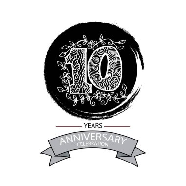 10 yıl yıldönümü logosu