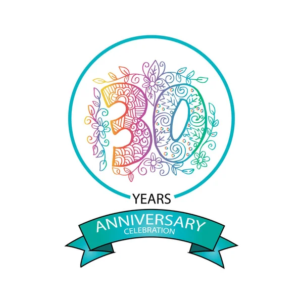 Años Aniversario Celebración Logo — Foto de Stock