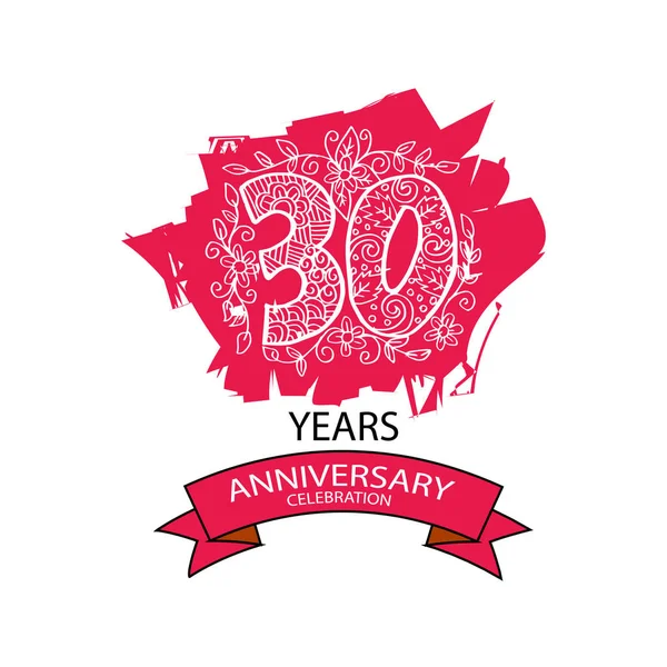 Logo Celebrazione Anniversario Anni — Foto Stock