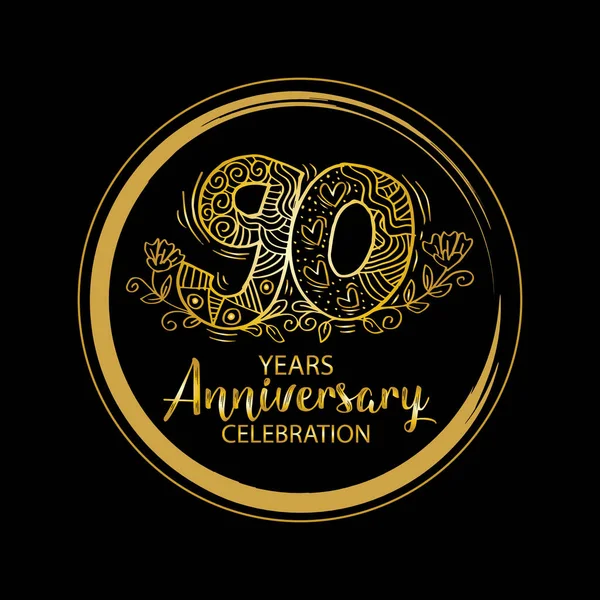 Logo Celebración Aniversario — Foto de Stock