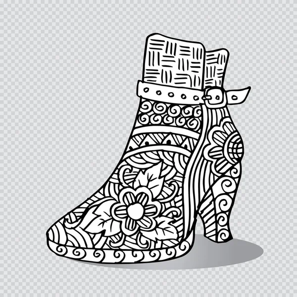 Sapatos Femininos Com Ornamento Floral — Fotografia de Stock