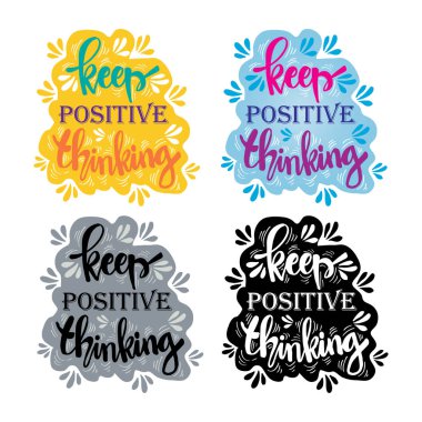  El yazısı yazması. Olumlu düşünmeye devam et.