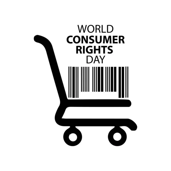 World Consumer Rights Day Poster Concept March — Stockvector