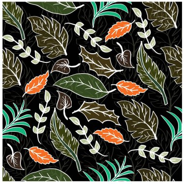 Soyut siyah arkaplanda pürüzsüz bir iz bırakır. Yazdırma, tekstil, kumaş, moda, iç mekan, ambalaj kağıdı