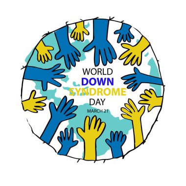 World Down Syndrome Day. March 21 clipart