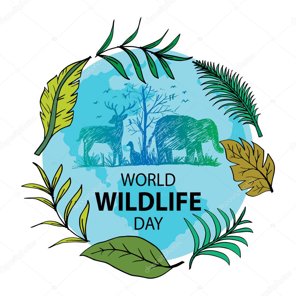 World Wildlife Day poster concept.