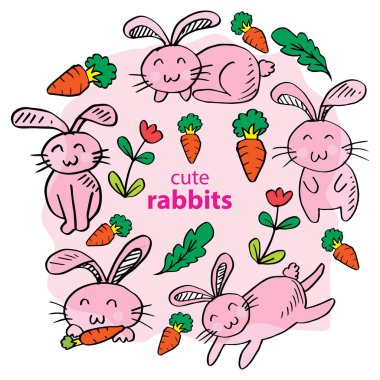 Tavşan karalama tarzında karakter belirler