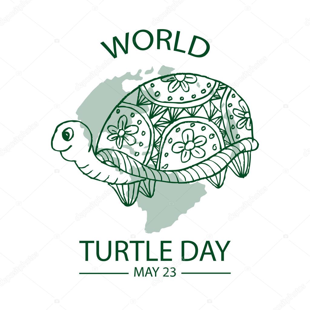 World Turtle Day 23 May Poster Concept Larastock World Turtle Day 23 May Poster Concept Larastock