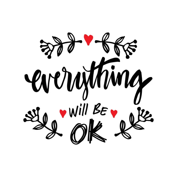 Everything Motivational Quote — Stock Vector