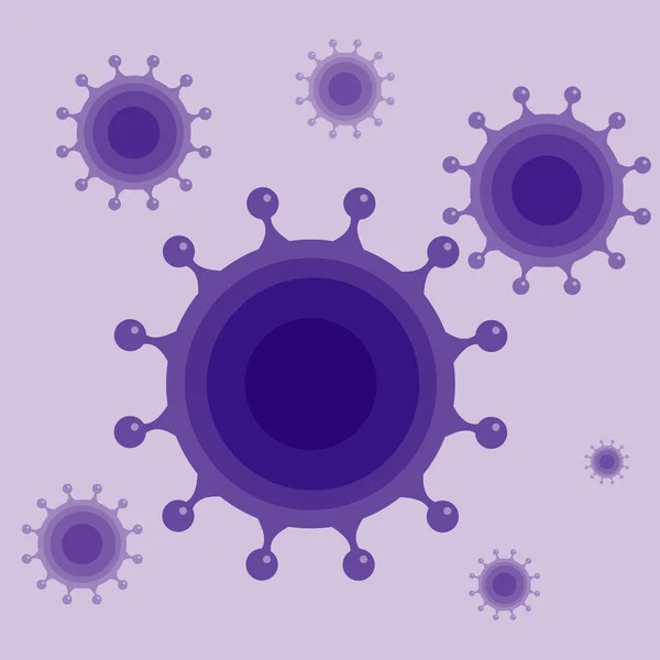Background with flu viruses and colds. — ストックベクタ